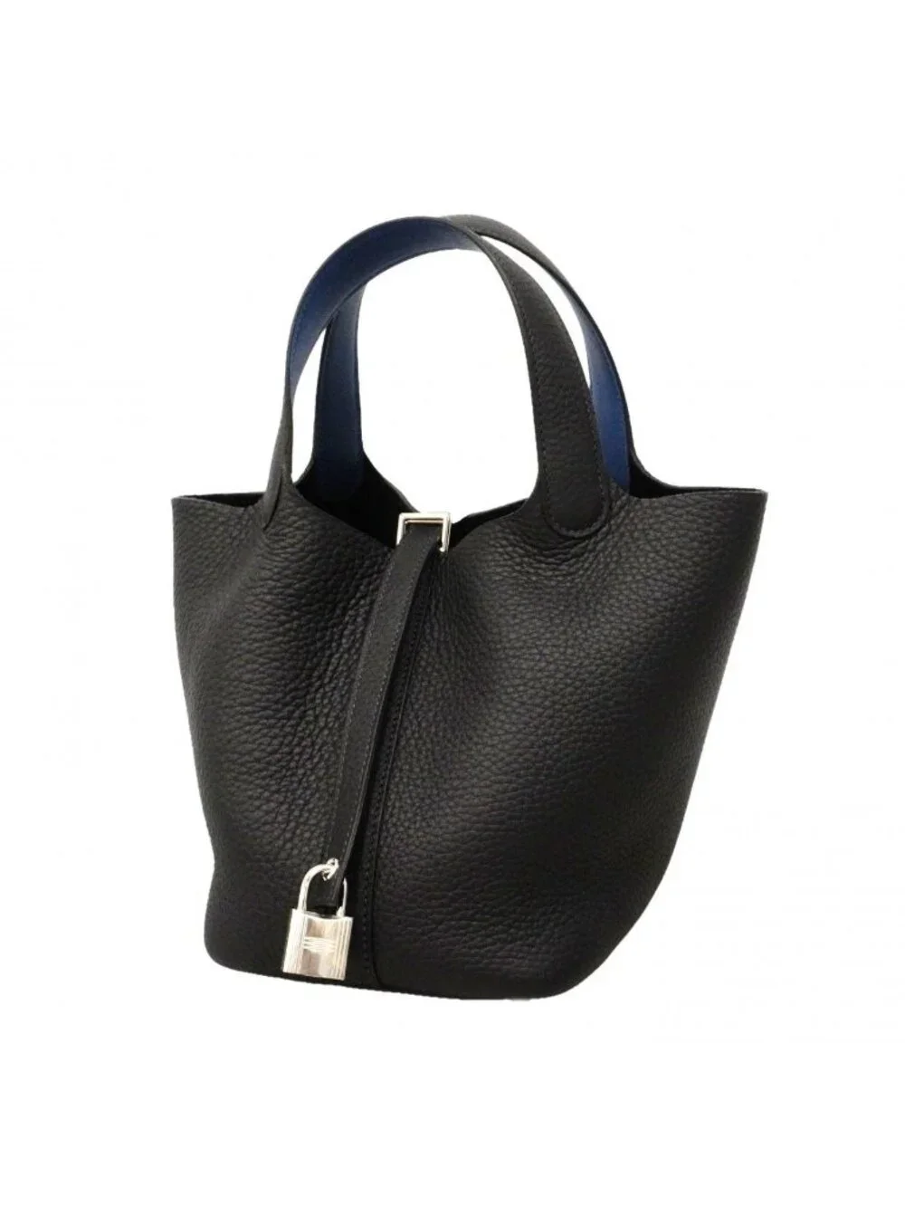 Hermes Handbag Picotin Lock Eclat PM Taurillon Clemence Blue Nuit Thailand